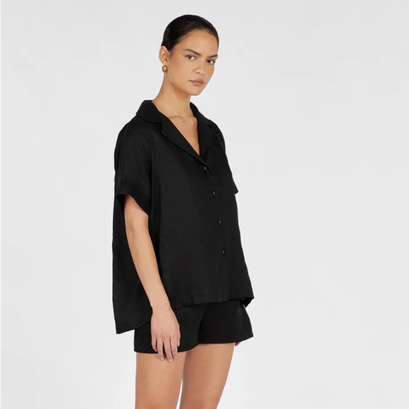 DISSH Campbell Black Linen Shirt - Picture 4 of 4